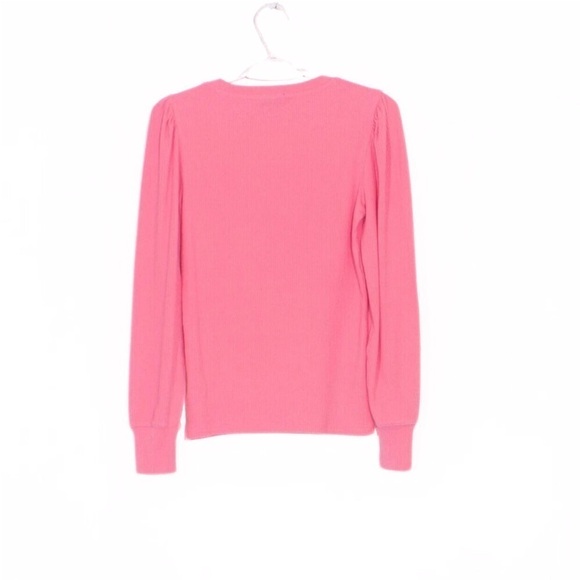 J CREW Ribbed Balloon Sleeve Blouse Size S - Picture 2 of 6